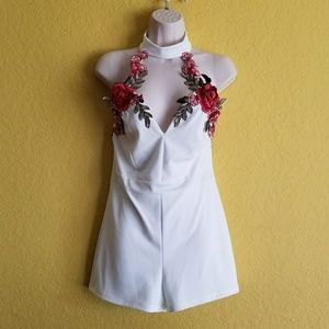 Sexy Floral Design Romper